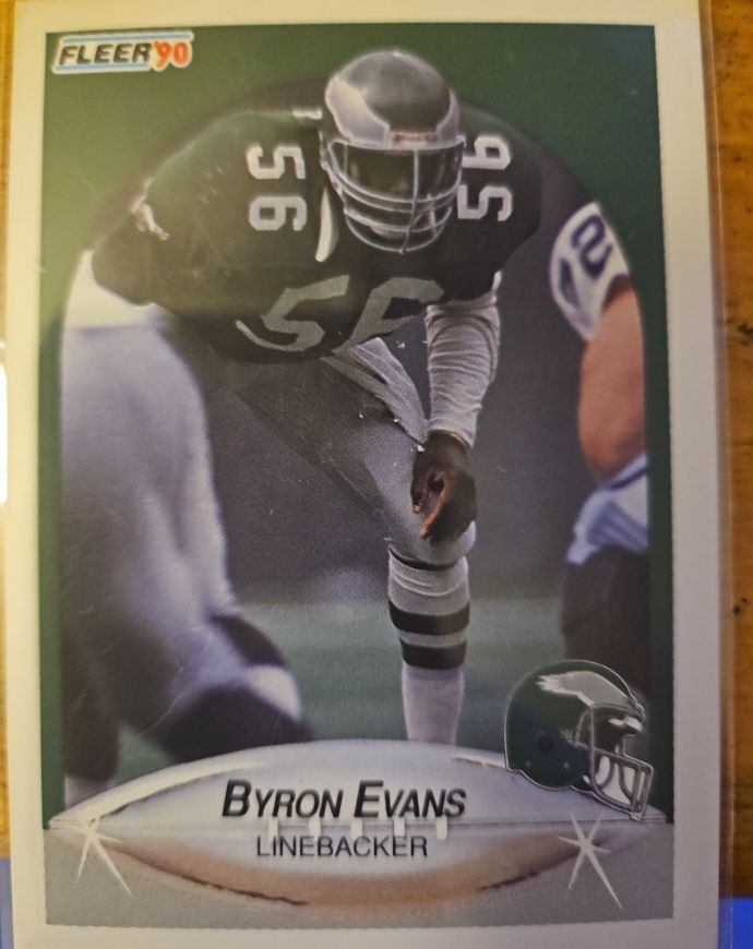 1990 Fleer #83 Byron Evans — front
