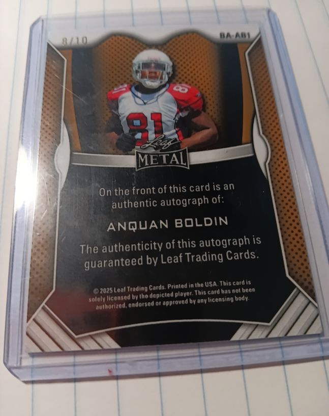 2025 Leaf Metal #BA-A81 Anquan Boldin — front