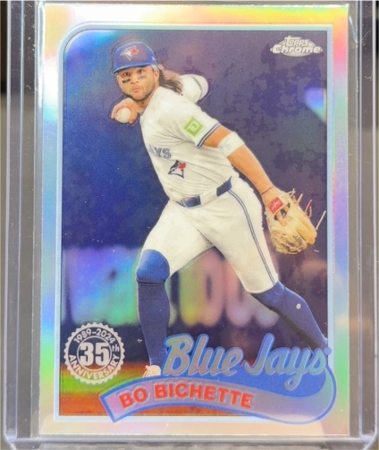 2024 Topps Chrome Update #89CU-13 Bo Bichette Toronto Blue Jays 35th Anniversary 1989 Refractor — front