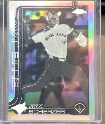 2025 Topps Chrome #260 Max Scherzer Negative Refractor — front