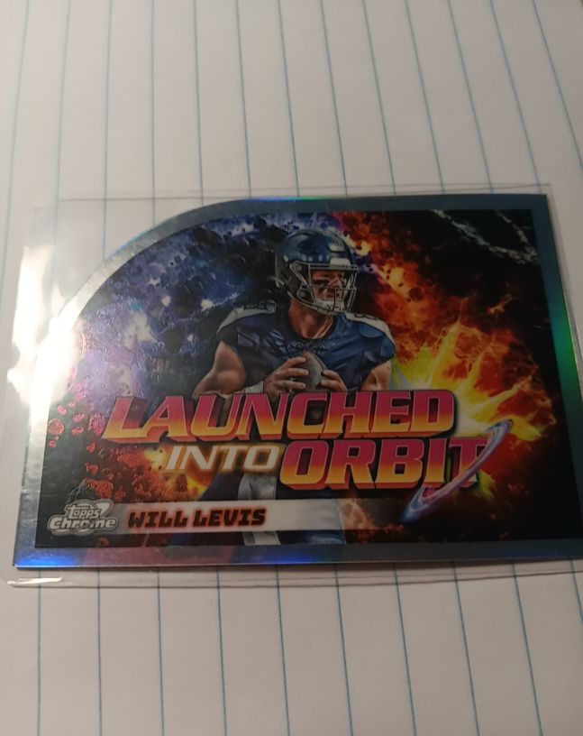 2024 Topps Chrome Cosmic #LIO-4 Will Levis Launched Into Orbit — front