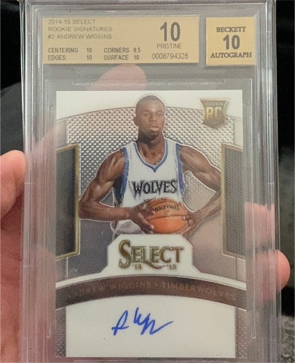 2014-15 Panini Select #2 Andrew Wiggins Rookie Signatures — front