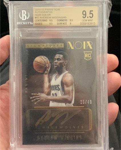 2014-15 Panini Noir #49 Andrew Wiggins — front