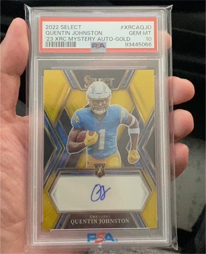 2022 Panini Select #XRC Quentin Johnston — front