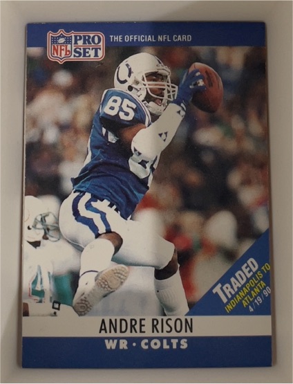 1990 Pro Set #134 Andre Rison — front