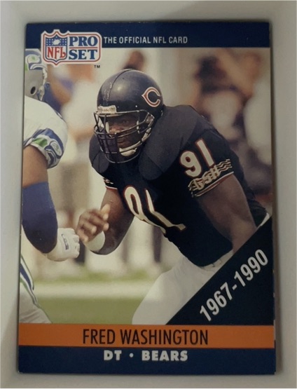 1990 Pro Set #701 Fred Washington — front