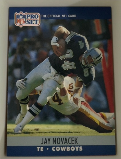 1990 Pro Set #757 Jay Novacek — front