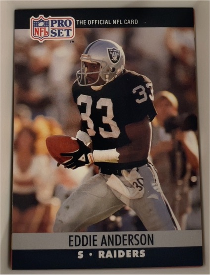 1990 Pro Set #760 Eddie Anderson — front