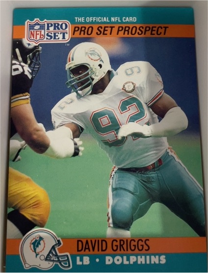 1990 Pro Set #763 David Griggs — front