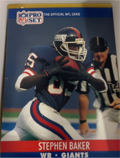 1990 Pro Set #765 Stephen Baker — front