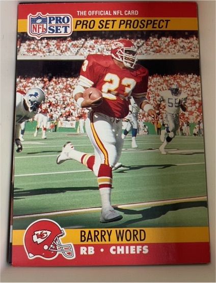 1990 Pro Set #759 Barry Word — front