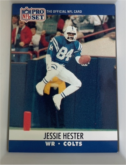 1990 Pro Set #758 Jessie Hester — front