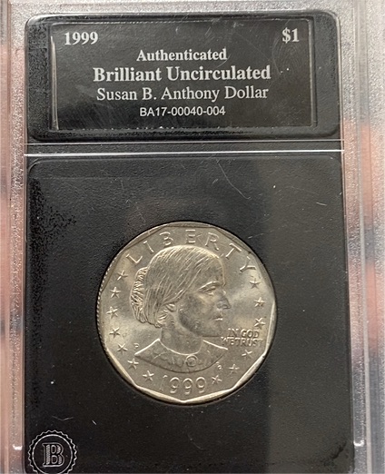 1999 Susan B. Anthony Dollar — front
