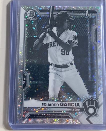 2021 Bowman Chrome Prospects #BCP-191 Eduardo Garcia — front