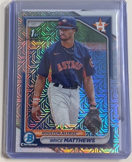 2024 Bowman Chrome #BCP-69 Brice Matthews — front