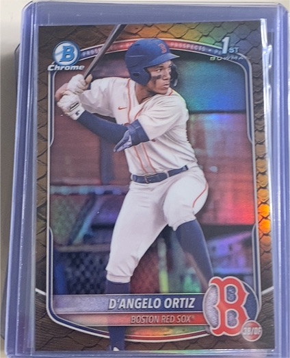2025 Bowman Chrome Prospects #BCP-61 D'Angelo Ortiz — front