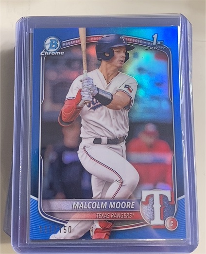 2025 Bowman Chrome Prospects #BCP-129 Malcolm Moore — front