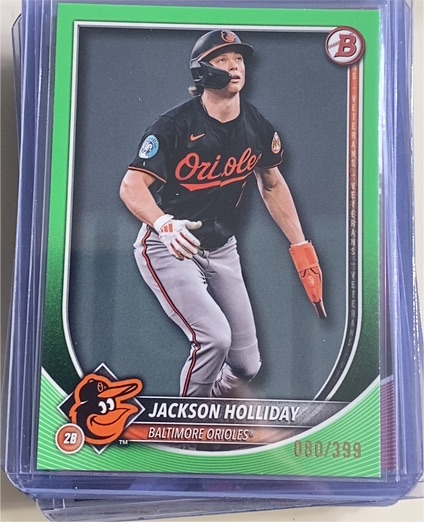 2025 Bowman #77 Jackson Holliday — front