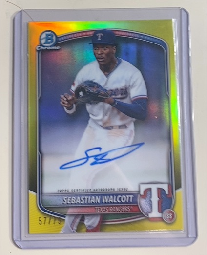 2025 Bowman Chrome #CPA-SW Sebastian Walcott — front