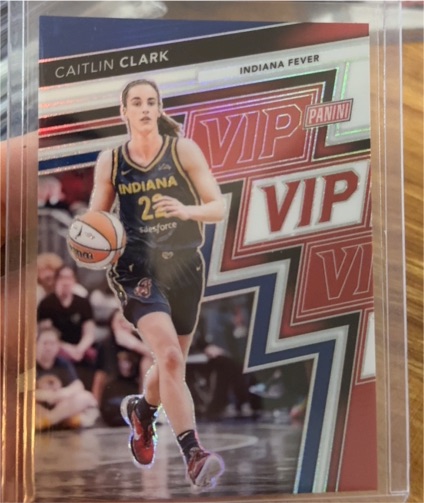 2025 Panini National VIP Gold Pack #1 Caitlin Clark Indiana Fever — front
