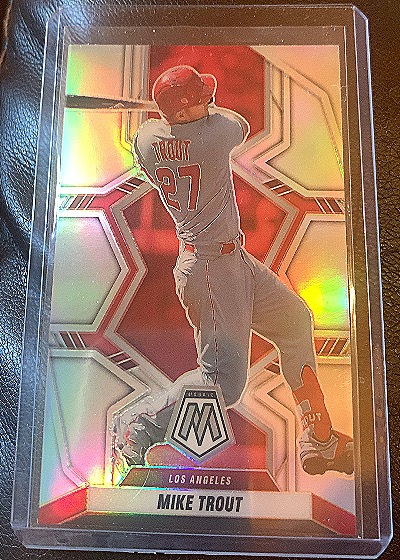 2022 Panini Mosaic Silver Prizm #98 Mike Trout — front