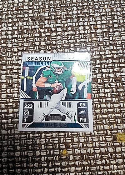 2024 Panini Contenders #79 Jalen Hurts Season Ticket — front