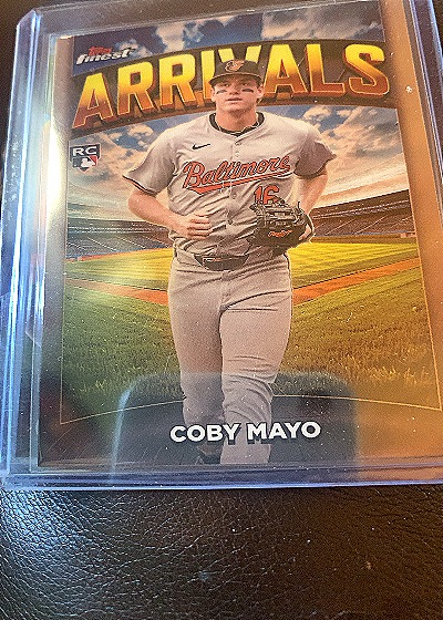 2024 Topps Finest Arrivals Coby Mayo — front