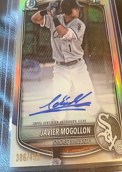 2025 Bowman Chrome #CPA-JMO Javier Mogollon — front