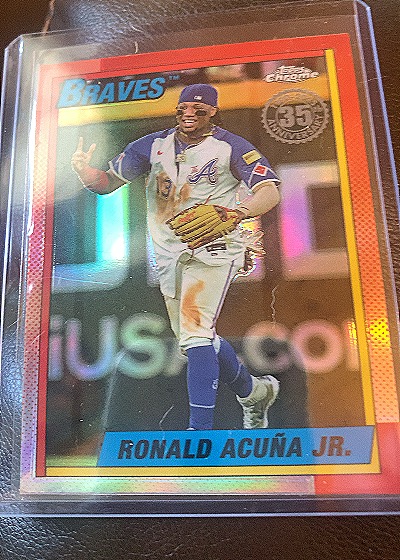 2025 Topps Chrome 35th Anniversary #90CB-2 Ronald Acuña Jr. — front