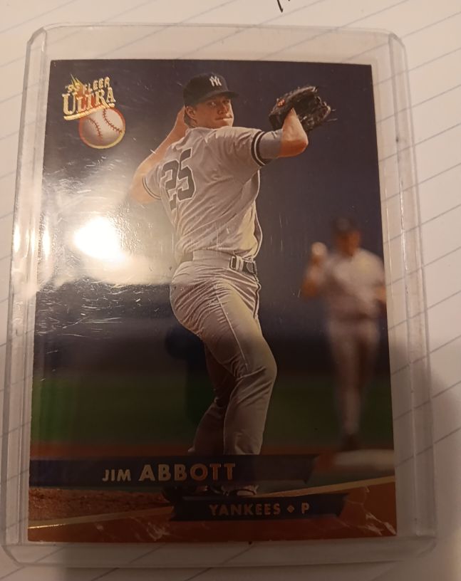 1993 Fleer Ultra #425 Jim Abbott — front