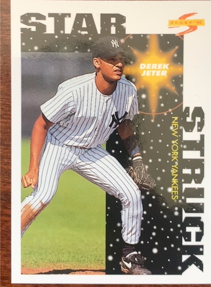 1996 Score #384 Derek Jeter Star Struck — front