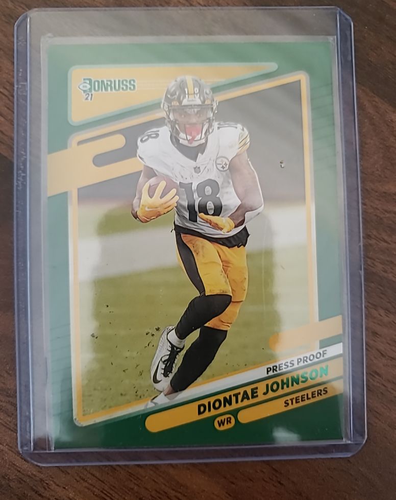 2021 Donruss #25 Diontae Johnson Press Proof — front