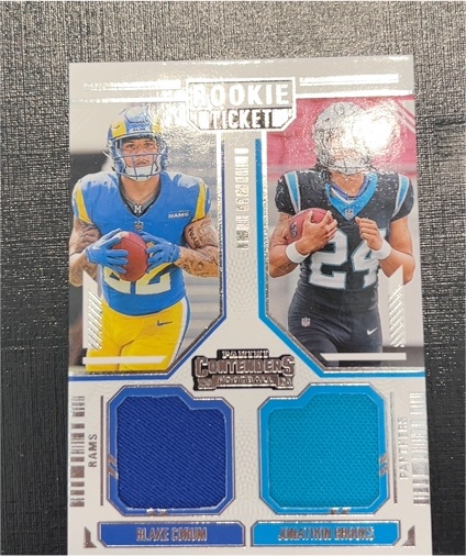 2024 Panini Contenders Rookie Ticket #DS-15 Blake Corum & Jonathon Brooks — front