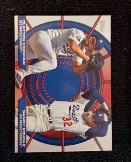 2025 Topps Series 2 #DD-8 Clayton Kershaw / Sandy Koufax Dynamic Duos — front