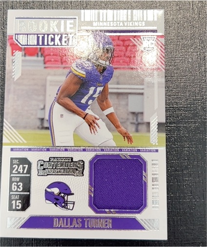 2024 Panini Contenders Rookie Ticket #RTS-DTR Dallas Turner — front