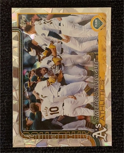 2025 Topps Series 2 #594 Athletics Team Card — front