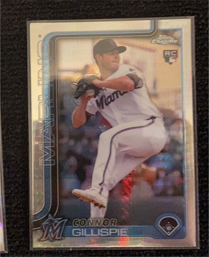 2025 Topps Chrome #26 Connor Gillispie RC Miami Marlins — front