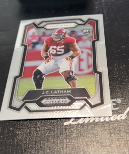 2024 Panini Prizm Draft Picks #135 J.C. Latham — front