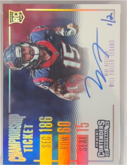 2016 Panini Contenders Playoff Ticket #D Will Fuller — front
