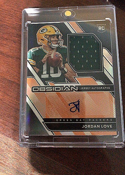 2020 Panini Obsidian #211 Jordan Love — front