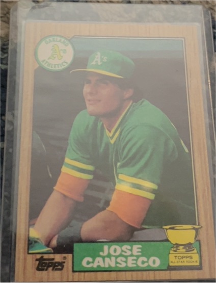 1987 Topps #620 Jose Canseco — front
