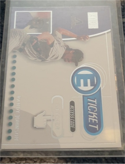 2000 SkyBox E-Ticket #15ET Randy Johnson — front