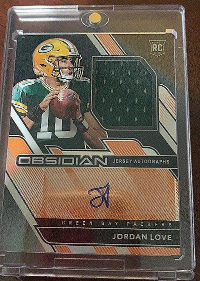 2020 Panini Obsidian #211 Jordan Love — front