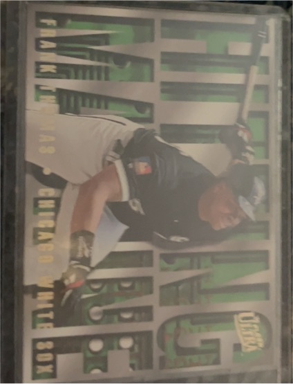 1995 Fleer Ultra Hitting Machines #10 Frank Thomas — front
