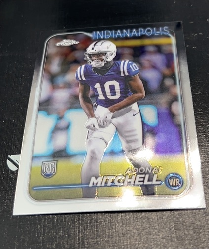 2024 Topps Chrome #210 Adonai Mitchell — front