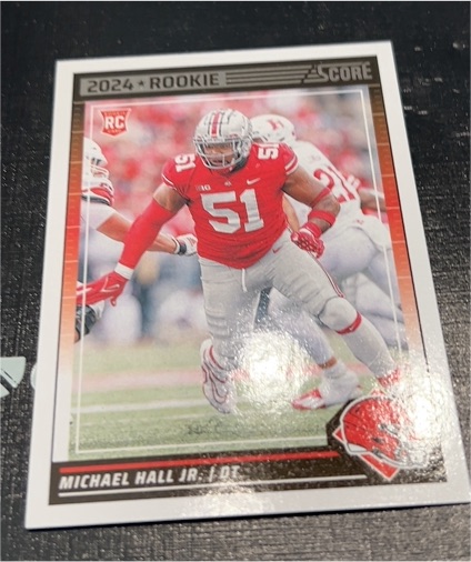 2024 Panini Score #363 Michael Hall Jr. — front