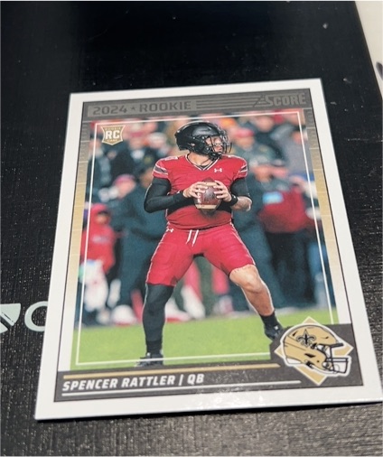 2024 Panini Score #345 Spencer Rattler Rookie Card — front