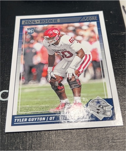 2024 Panini Score #336 Tyler Guyton Rookie — front