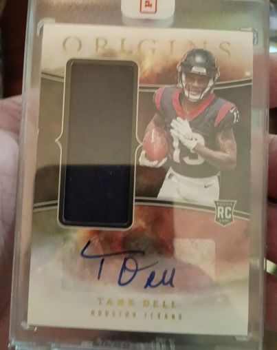 2023 Panini Origins Rookie Jumbo Jersey Autographs #RJJA-TD Tank Dell — front