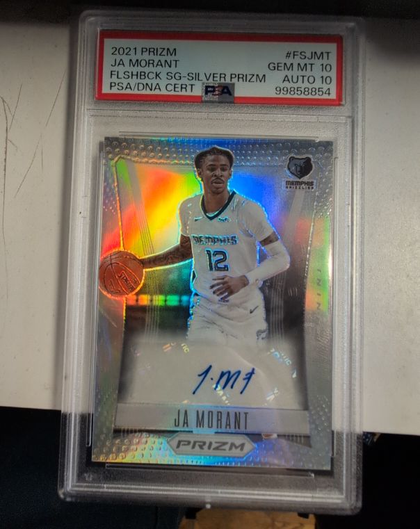 2021 Panini Prizm Flashback Silver Prizm #FSJMT Ja Morant — front